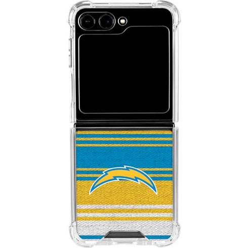NFL Los Angeles Chargers Trailblazer Galaxy Z Flip5 5G Clear Case