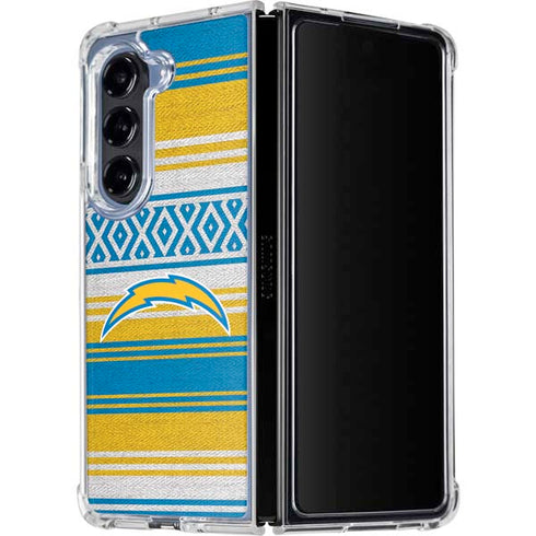 NFL Los Angeles Chargers Trailblazer Galaxy Z Fold5 5G Clear Case