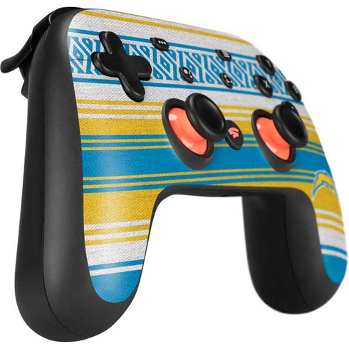NFL Los Angeles Chargers Trailblazer Google Stadia Controller Skin