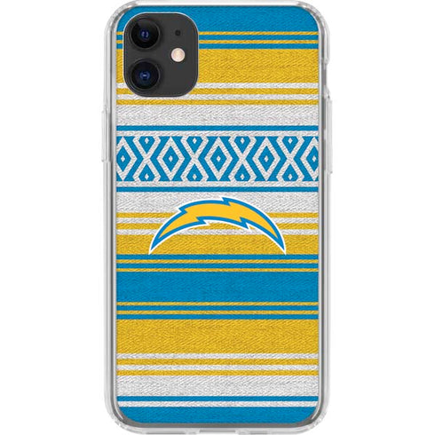 NFL Los Angeles Chargers Trailblazer iPhone 11 Clear Case