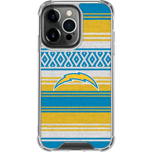 NFL Los Angeles Chargers Trailblazer iPhone 15 Pro Clear Case