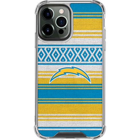 NFL Los Angeles Chargers Trailblazer iPhone 14 Pro Max Clear Case