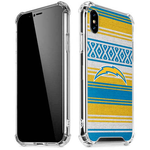 NFL Los Angeles Chargers Trailblazer iPhone XS Max Clear Case
