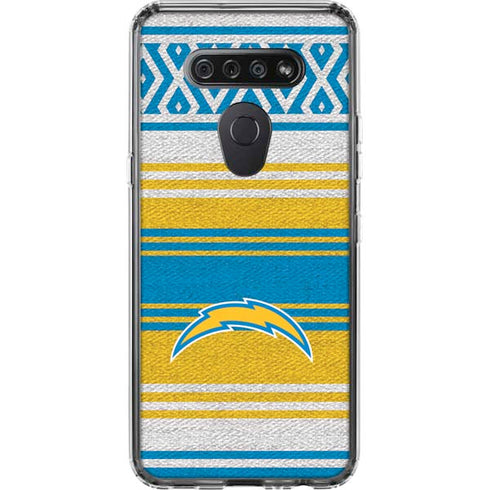 NFL Los Angeles Chargers Trailblazer LG K51/Q51 Clear Case