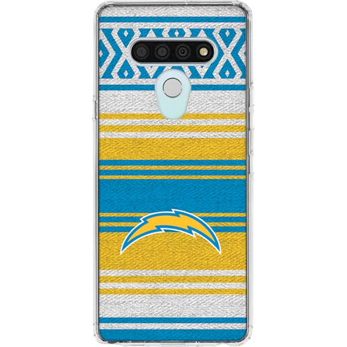 NFL Los Angeles Chargers Trailblazer LG Stylo 6 Clear Case