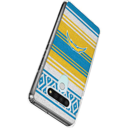 NFL Los Angeles Chargers Trailblazer LG Stylo 6 Clear Case