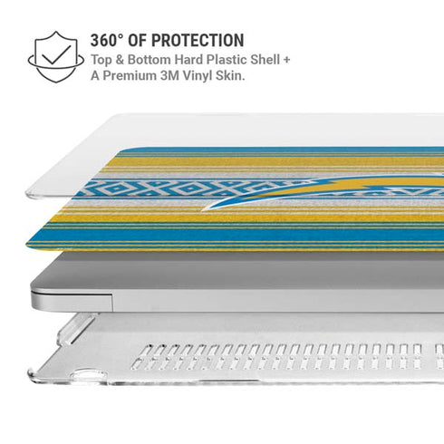NFL Los Angeles Chargers Trailblazer MacBook Pro 16in (2019-20) Case plus Skin