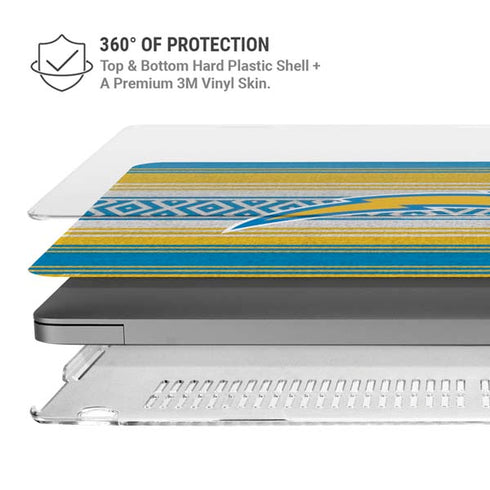 NFL Los Angeles Chargers Trailblazer MacBook Pro 16in (2021-25) Case plus Skin