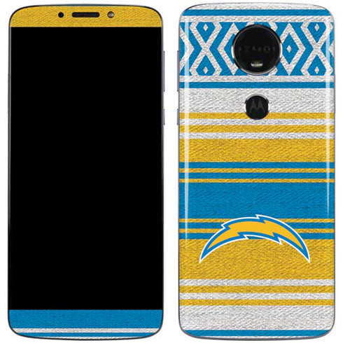 NFL Los Angeles Chargers Trailblazer Moto E5 Plus Skin