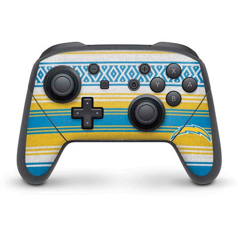 NFL Los Angeles Chargers Trailblazer Nintendo Switch Pro Controller Skin