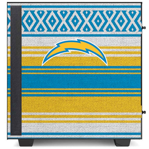 NFL Los Angeles Chargers Trailblazer NZXT H510 Compact ATX Mid-Tower Case Skin