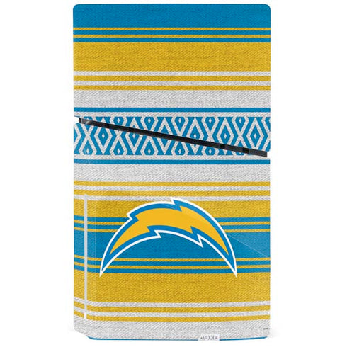NFL Los Angeles Chargers Trailblazer PS5 Slim Disk Console Skin