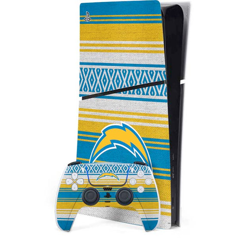 NFL Los Angeles Chargers Trailblazer PS5 Slim Digital Edition Bundle Skin