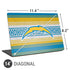 NFL Los Angeles Chargers Trailblazer Universal Laptop 14in (11.4 x 8.2in) Skin