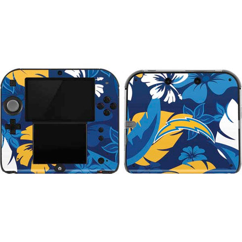 NFL Los Angeles Chargers Tropical Print Nintendo 2DS Skin