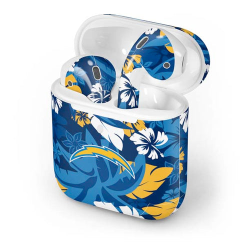 NFL Los Angeles Chargers Tropical Print Apple AirPods 2 Skin