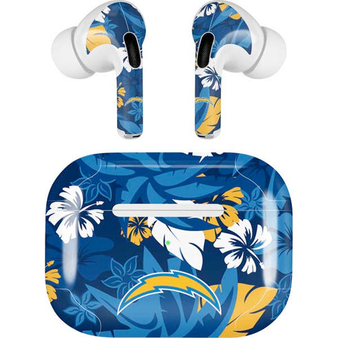 NFL Los Angeles Chargers Tropical Print Apple AirPods Pro Skin