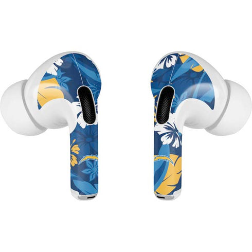 NFL Los Angeles Chargers Tropical Print Apple AirPods Pro Skin