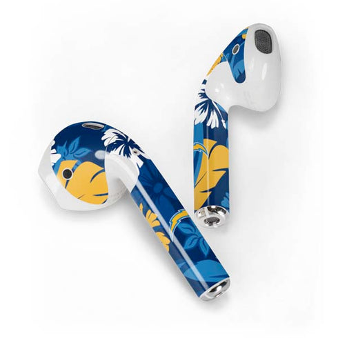 NFL Los Angeles Chargers Tropical Print Apple AirPods Skin
