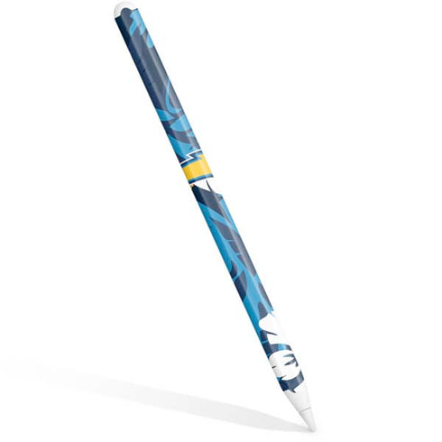 NFL Los Angeles Chargers Tropical Print Apple Pencil (2nd Gen 2019) Skin