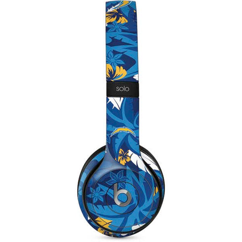 NFL Los Angeles Chargers Tropical Print Beats Solo 2 Wired Skin