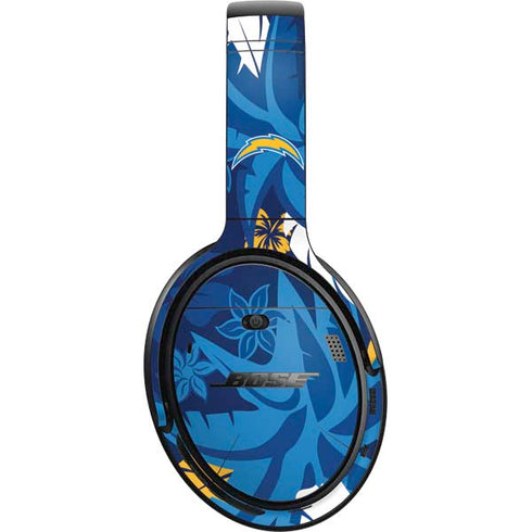 NFL Los Angeles Chargers Tropical Print Bose QuietComfort 35 Headphones Skin