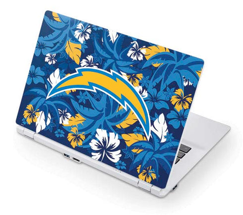NFL Los Angeles Chargers Tropical Print Acer Chromebook Skin