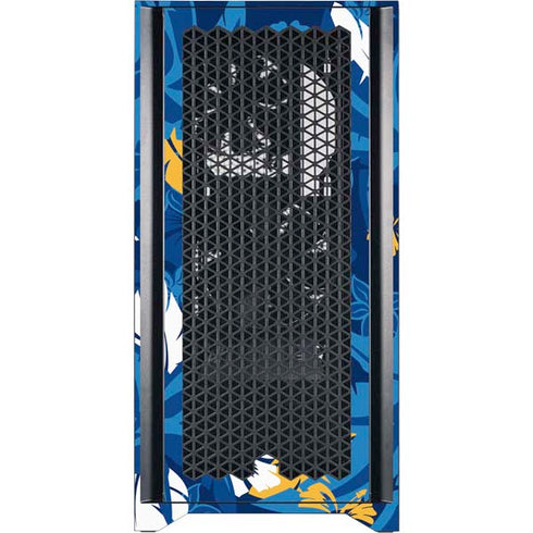 NFL Los Angeles Chargers Tropical Print Corsair 4000D Tempered Glass Mid-Tower ATX Case Skin