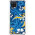 NFL Los Angeles Chargers Tropical Print Galaxy A12 Clear Case