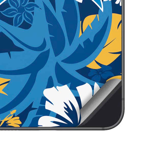 NFL Los Angeles Chargers Tropical Print Galaxy A14 5G Skin