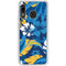 NFL Los Angeles Chargers Tropical Print Galaxy A20 Clear Case