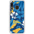 NFL Los Angeles Chargers Tropical Print Galaxy A20 Clear Case
