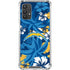NFL Los Angeles Chargers Tropical Print Galaxy A32 5G Clear Case