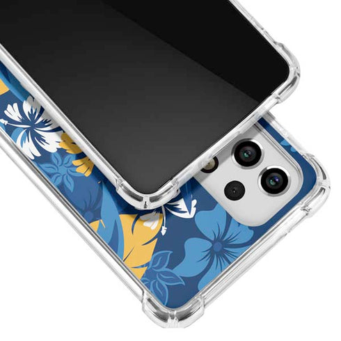 NFL Los Angeles Chargers Tropical Print Galaxy A53 5G Clear Case