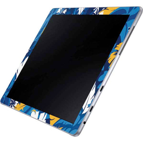 NFL Los Angeles Chargers Tropical Print Galaxy Book 12in Skin