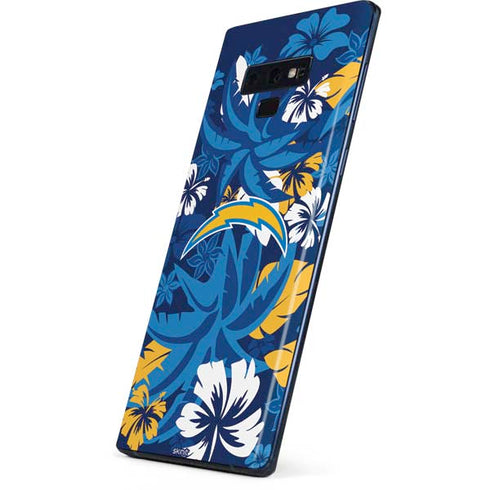 NFL Los Angeles Chargers Tropical Print Galaxy Note 9 Skin