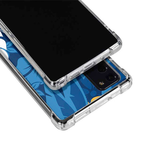 NFL Los Angeles Chargers Tropical Print Galaxy Note20 5G Clear Case