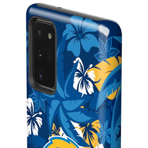 NFL Los Angeles Chargers Tropical Print Galaxy Note20 5G Pro Case