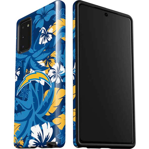 NFL Los Angeles Chargers Tropical Print Galaxy Note20 5G Pro Case