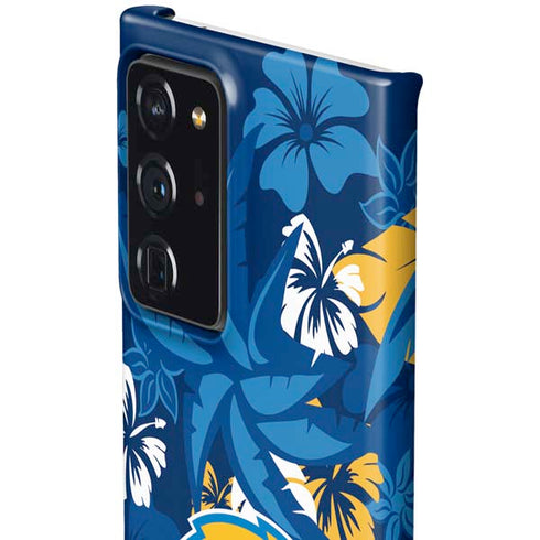 NFL Los Angeles Chargers Tropical Print Galaxy Note20 Ultra 5G Lite Case