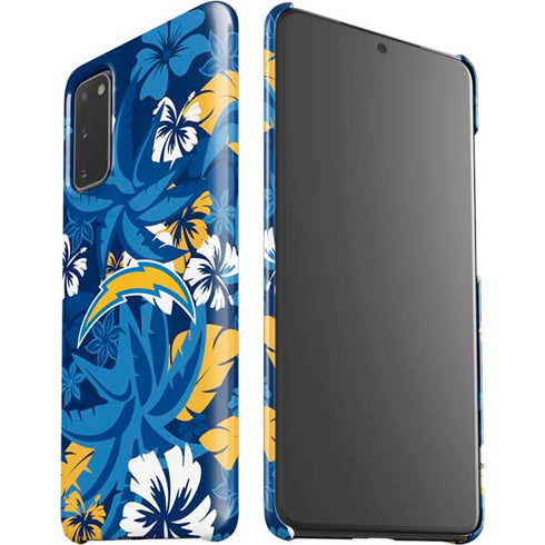 NFL Los Angeles Chargers Tropical Print Galaxy S20 Lite Case