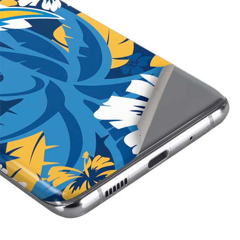 NFL Los Angeles Chargers Tropical Print Galaxy S20 Skin