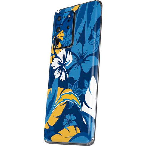 NFL Los Angeles Chargers Tropical Print Galaxy S20 Ultra 5G Skin