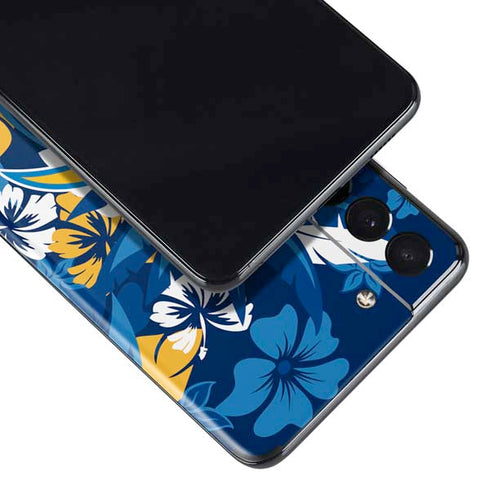 NFL Los Angeles Chargers Tropical Print Galaxy S21 Plus 5G Skin
