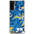 NFL Los Angeles Chargers Tropical Print Galaxy S22 Plus Clear Case