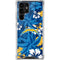 NFL Los Angeles Chargers Tropical Print Galaxy S22 Ultra Clear Case