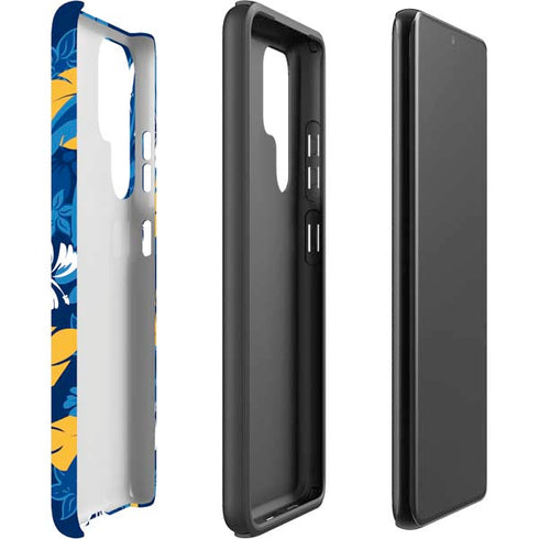 NFL Los Angeles Chargers Tropical Print Galaxy S22 Ultra Pro Case