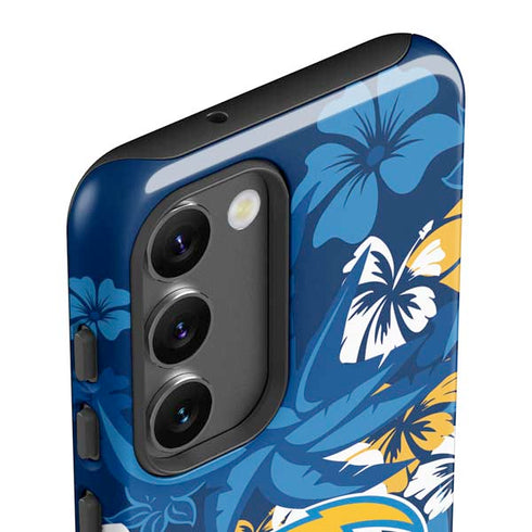 NFL Los Angeles Chargers Tropical Print Galaxy S23 Pro Case