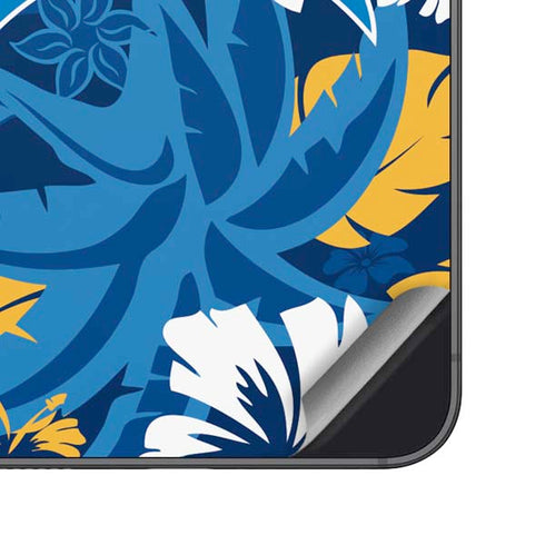 NFL Los Angeles Chargers Tropical Print Galaxy S23 Skin