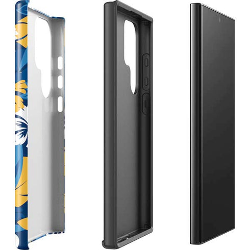 NFL Los Angeles Chargers Tropical Print Galaxy S24 Ultra Impact Case